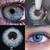 Lentilles de contact colorées sur ordonnance DNA Taylor Blue Grey